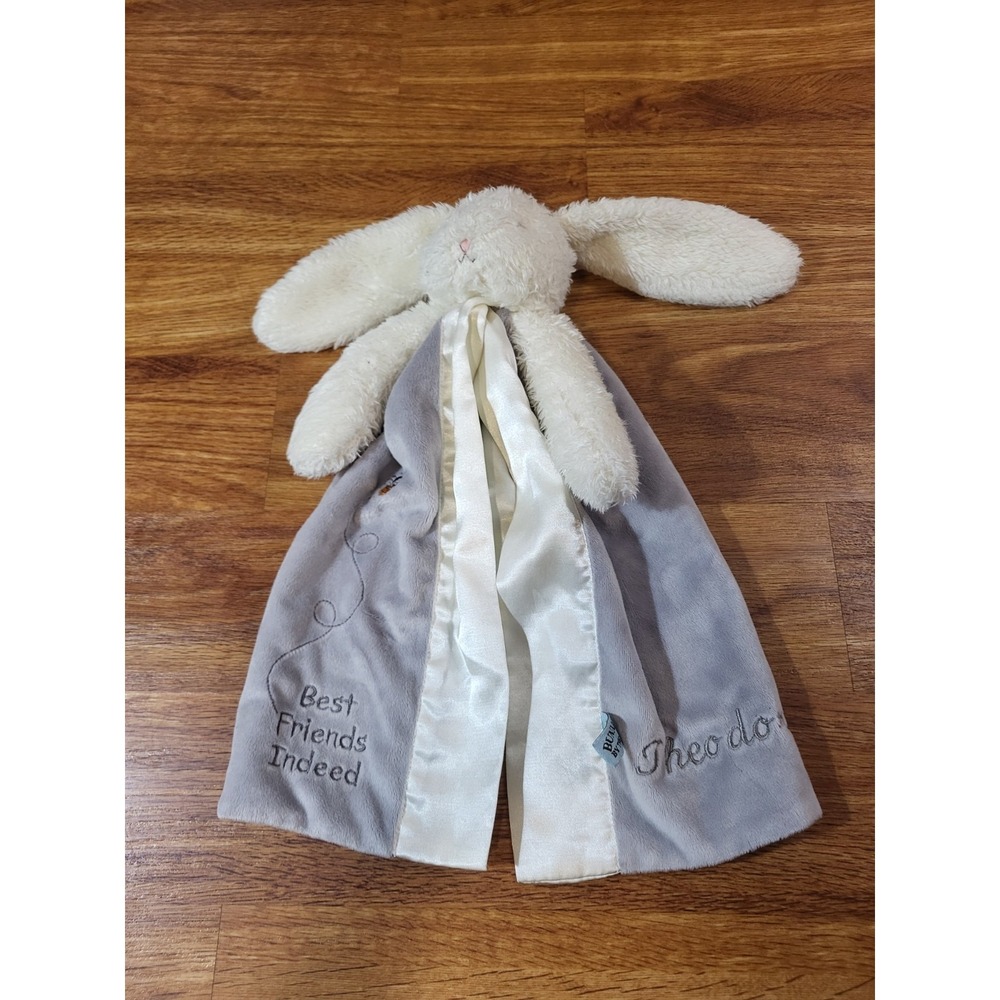 bunnies by the bay lovey best friends indeed gray Personalized